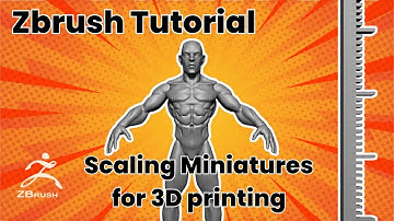 Zbrush Tutorial - Setting the scale for 3d printable miniatures