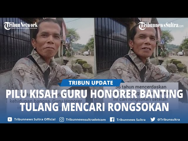 Sosok Pak Alvi yang Viral, 31 Tahun Mengabdi Jadi Guru Honorer Kini Kerja Sampingan Cari Rongsokan class=