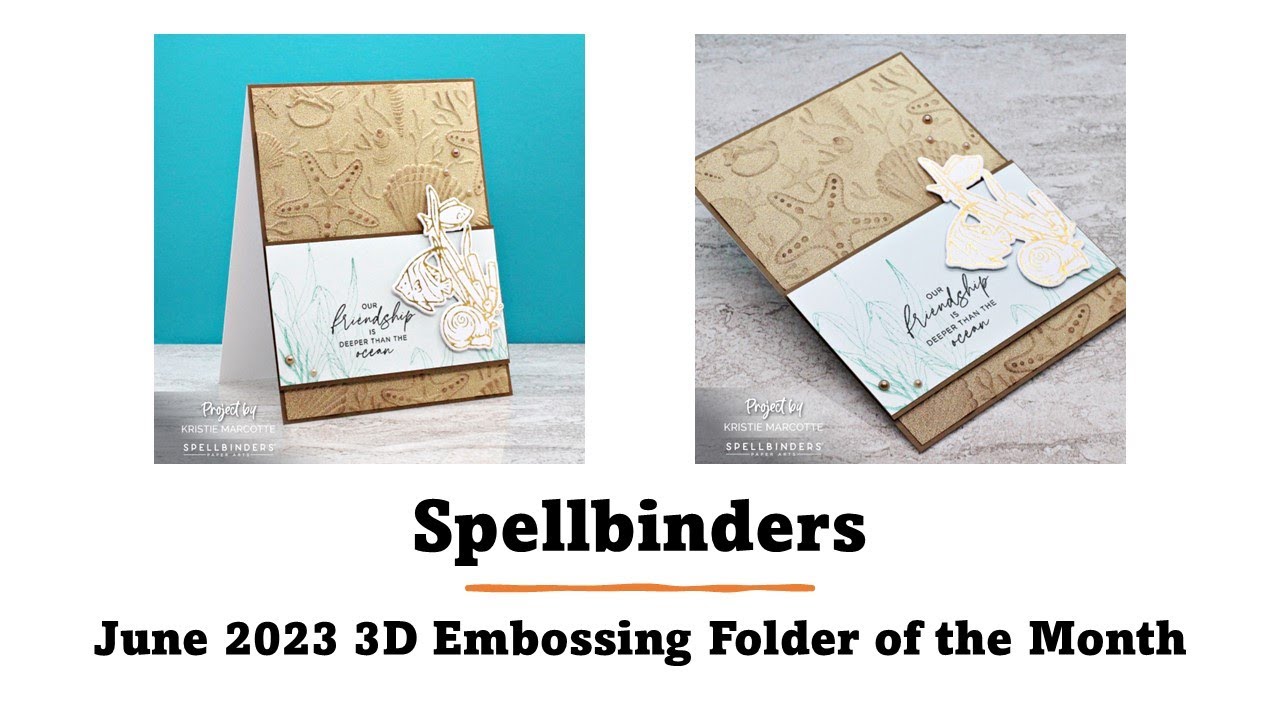 Spellbinders | June 2023 3D Embossing Folder of the Month - YouTube