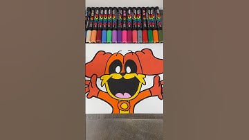 Drawing DogDay from Poppy’s playtime with Posca Markers! #shorts