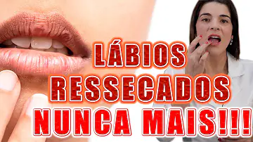 Estou com os lábios ressecados O que pode ser?
