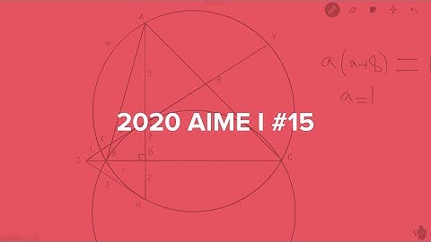 2020 AIME I #15