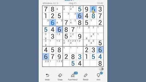 Sudoku Free Classic Puzzles Mobile | Daily Challenge August 21, 2022