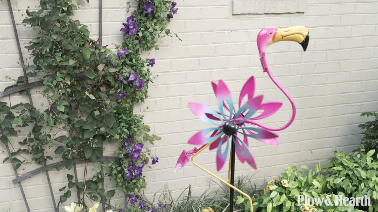 Flamingo Wind Spinner with Bobble Accents SKU# 54458 - Plow & Hearth ...