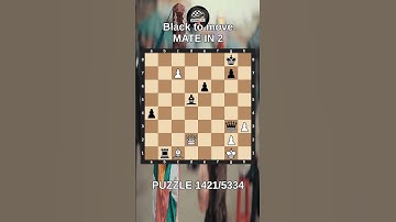 Chess puzzle series 🧩1421/5334 #chess #puzzle #learnchesstactics #magnuscarlsen #polgar #chessbooks