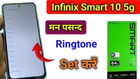 Infinix smart 10 ringrone change /Infinix smart 10 mein ringtone kaise set kare/ ringtone setting