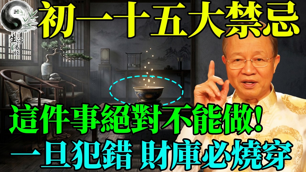 每逢初一十五，這件事絕對不能做！洗走的不是污垢，而是你晚年的財庫！#曾仕強 #易經智慧 #易經 #正能量 #風水 #國學 #國學智慧 #人生感悟 #人生哲理 #因果