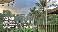 ASMR Jungle Rain 3D Sound in Ubud Baliâ—ë¹„ ë‚´ë¦¬ëŠ" ì •ê¸€ ìž…ì²´ìŒí–¥ feat.ê°€ë¯ˆëž€ ì—°ì£¼ Gamelan Music  - Durasi: 1:06:05. 