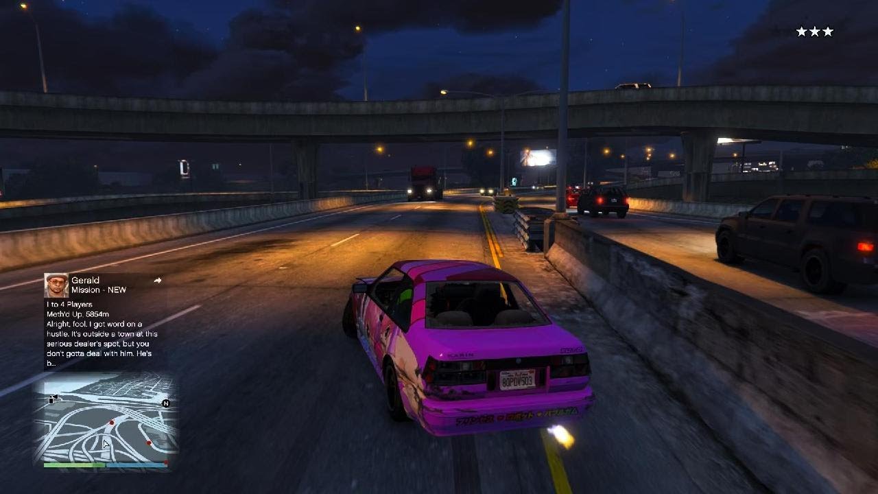 Escaping wanted level with a drift car!! (GTA 5)