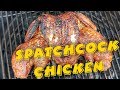 Spatchcock Chicken cooked direct on the Kamado Joe Big Joe