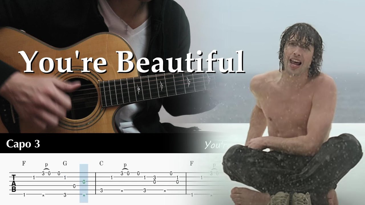 You're Beautiful Video Chords & Tabs - James Blunt