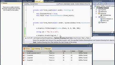 C# GDI+ Graphics Tutorial 4 Drawing Strings