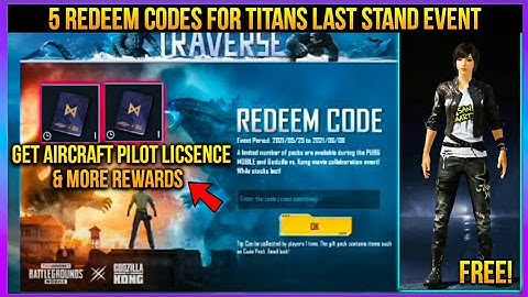 5 Redeem Code For Titans Last Stand Event In Pubg Mobile | Get Free Outfit & More Rewards