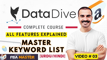 Master Keyword List | Data Dive Complete Course | FBA Master