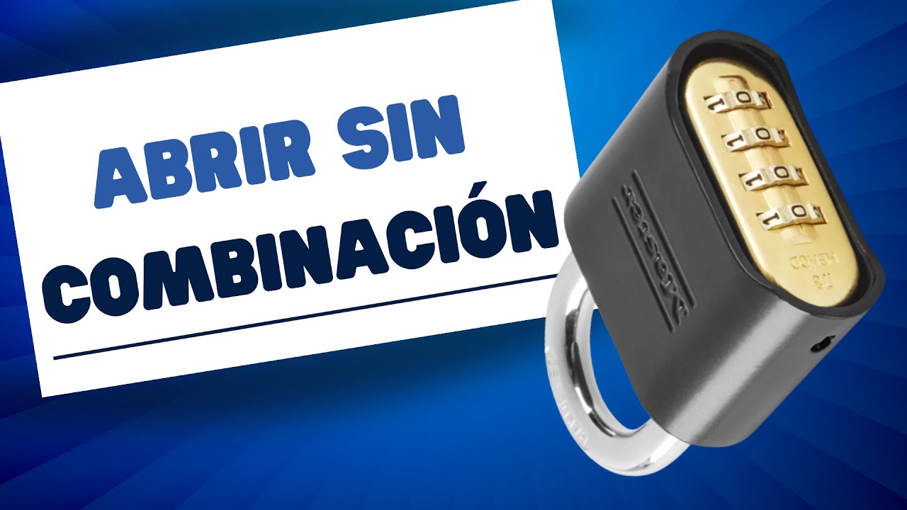 El truco del pasador: Cómo abrir un candado Master en menos de 5