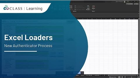Class Excel Loaders - New Authentication Method