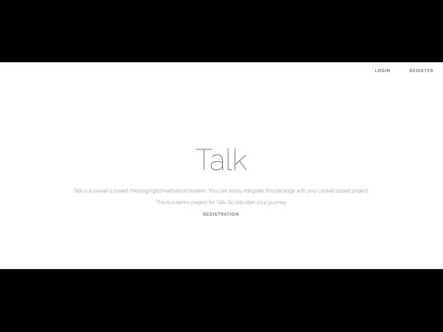 Laravel Talk Demo