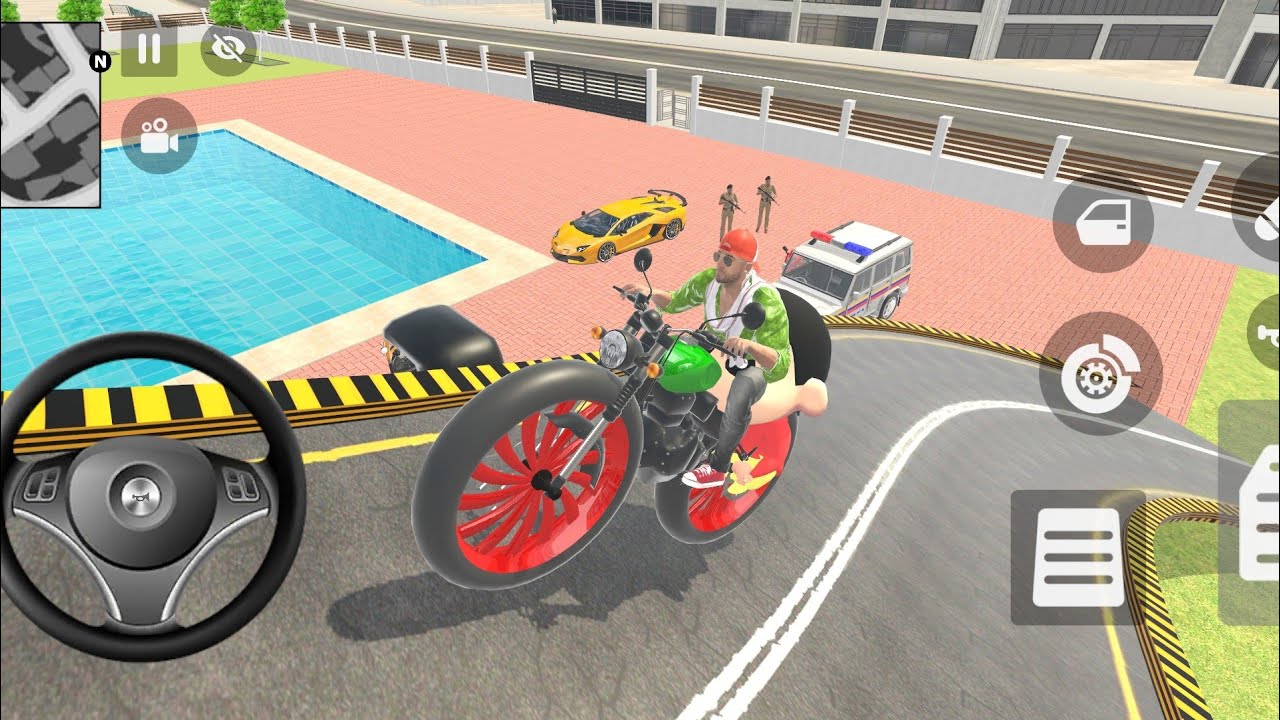 Shin-chen challenges Franklin Mega Ramp 😱 Indian Theft Auto Simulator Game 💥🤩