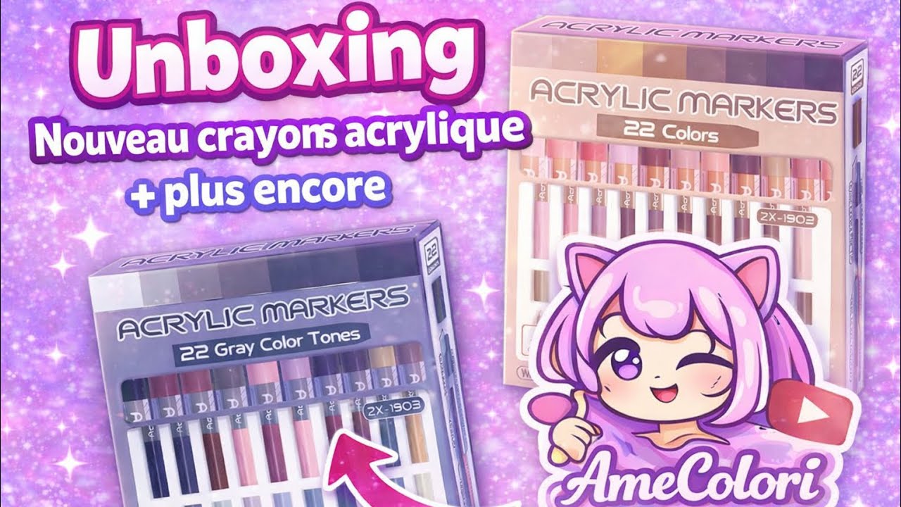 Unboxing : Nouveaux Crayons Acryliques et plus encore!