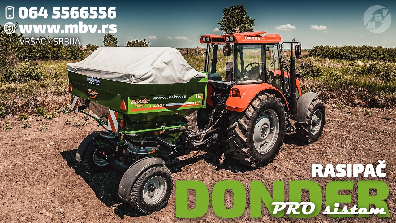 Rasipač DONDER sa podvozom - PRO sistem - uputstvo za rukovanje