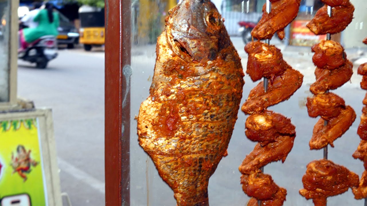 #INDIAN FISH RECIPE: FULL FISH TANDOORI MAKING IN INDIAN RESTAURANT street food | STREET FOOD