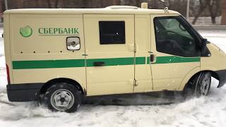 Зимний дрифт на инкассаторском авто форд транзит полный привод 01.01.2020