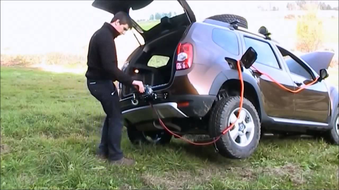 Установка лебедки на дастер - 80 фото