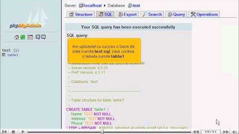 Gestionarea bazelor de date MySQL cu phpMyAdmin in cPanel