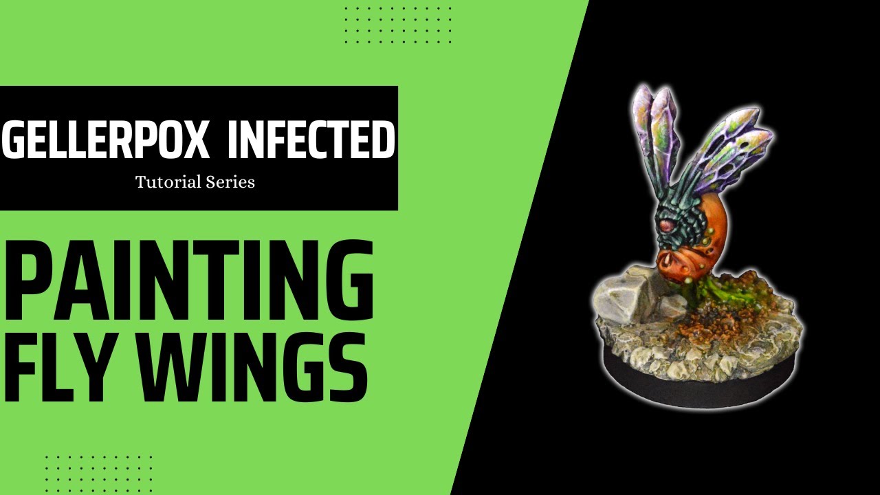 Painting Nurgle Fly Wing Tutorial - With washes and layering paints