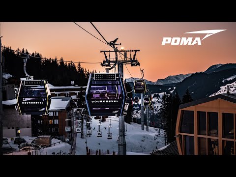 The Four-Season link gondola lift! GD10 Le Praz - Courchevel - France (2019)