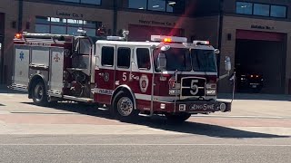 Aurora Fire Rescue Battalion 1, Engine 5, & Ladder 5 Responding