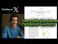 How LLMs Map Human Perceptual Geometry