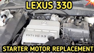 Lexus es330 starter replacement step by step 2005