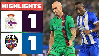 RC DEPORTIVO 1 - 1 LEVANTE UD | HIGHLIGHTS LALIGA EA SPORTS
