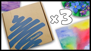 Opening 3 scrawler boxes in one video and doing art with them 😃