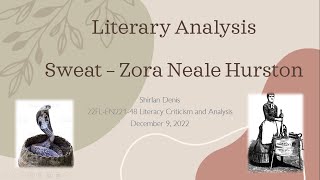 Literary Analysis - Sweat by Zora Neale Hurston