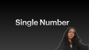 Bit Manipulation-1 | Single Number