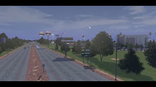 Building a Custom Interchange and Pilot Loves Travel Center Truck Stop in CITIES SKYLINES