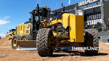 CAT 160 Motor Grader Demonstration at 2023 CONEXPO