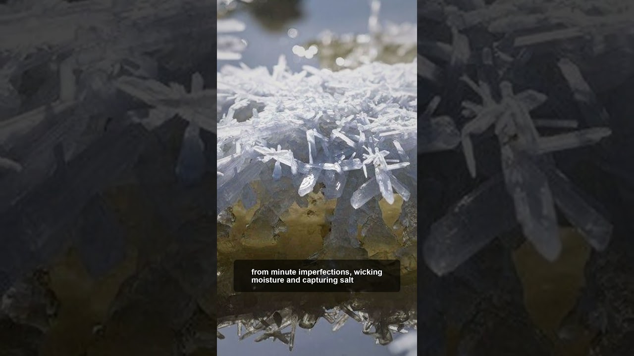 Frost Flowers on Arctic Sea Ice 