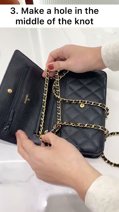 how i shorten my chanel bag strap! #styletips #chanelbag 