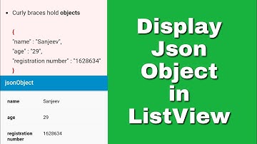 Display a Json Object as a List in Sketchware