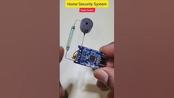Home Security System Using Reed Switch 🔥 Electronics Project 🔥 #shorts #viralvideo #electroeshu #diy