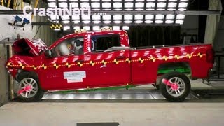 2014 Chevy Silverado 1500 / GMC Sierra 1500 (Crew Cab) | Frontal Crash Test by NHTSA | CrashNet1