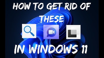 Windows 11 Get Rid of Chats, Widgets, Task View And Search
