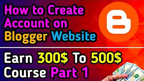 How to create account on blogger website #blogging #blogger