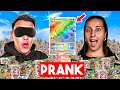 On ouvre des packs pokmon  laveugle prank pokmon  ep2