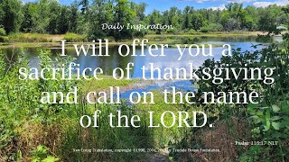 One Minute Devotional -- Psalm 116:17