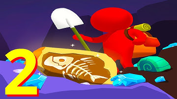 🦴 Digging Master 💎 GAMEPLAY Part 2 NEW Stuff + BIG Upgrades (Android, iOS)