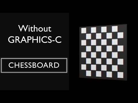How to draw CHESSBOARD without using Graphics in C | Creative Coding - ASCII